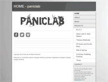 Tablet Screenshot of paniclab.co.uk